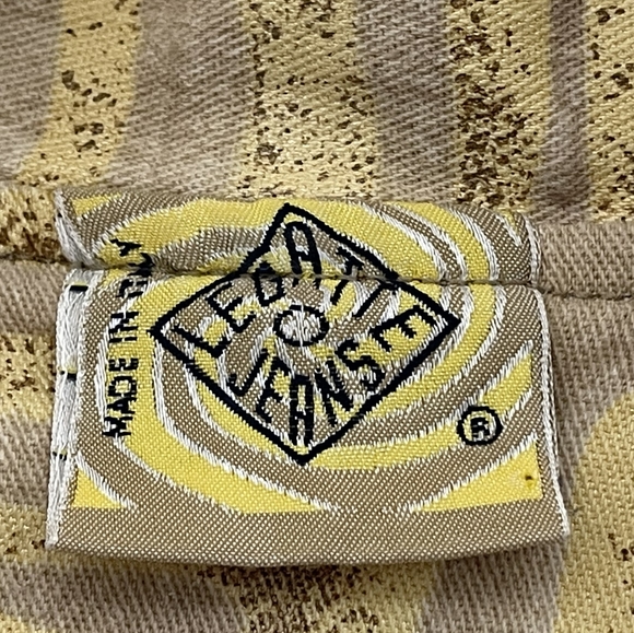 RARE Legatte Jeans Yellow Animal Print Jacket Skirt Set - Picture 5 of 15